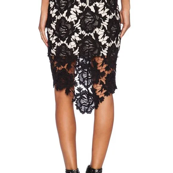 🖤Keepsake The Label I Will Wait Skirt Black Lace - Picture 4 of 10